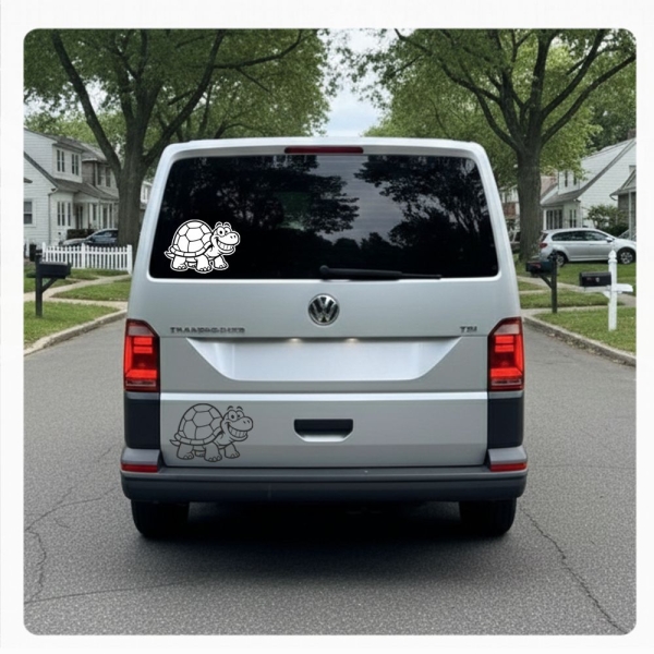 lustige grinsende Schildkröte Autoaufkleber Turtle Sticker Aufkleber A4280